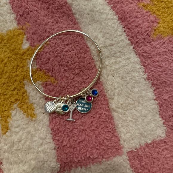 ALEX AND ANI Gossip Girl Where Has She Been Multi-Charm Bangle - Picture 1 of 1